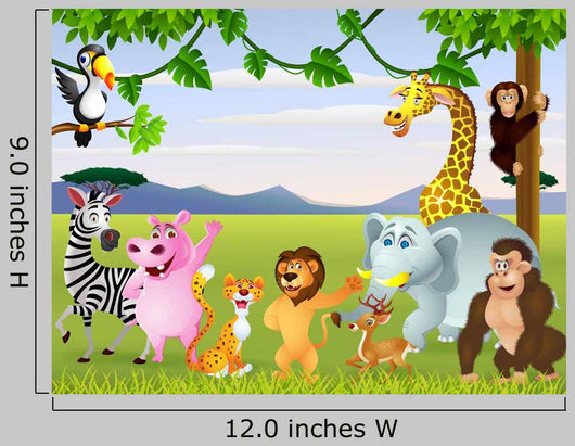 Funny Safari Animal Cartoon