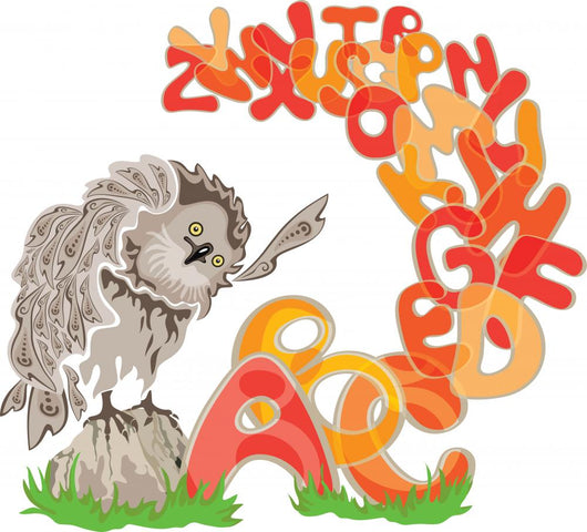 Owl and Alphabet Wall Decal