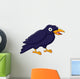 Happy raven cartoon Wall Decal