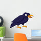 Happy raven cartoon Wall Decal