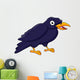 Happy raven cartoon Wall Decal