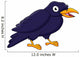 Happy raven cartoon Wall Decal