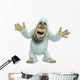 crazy white yeti Wall Decal