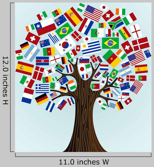 Flags World Tree