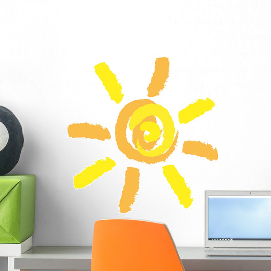 Cute Pastel Sun Wall Decal