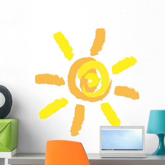 Cute Pastel Sun Wall Decal