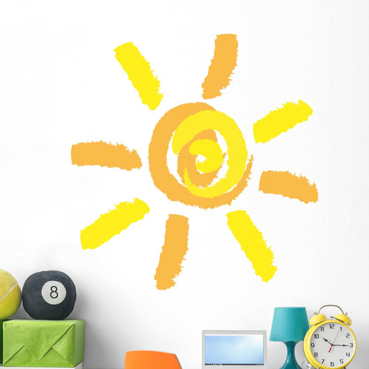 Cute Pastel Sun Wall Decal