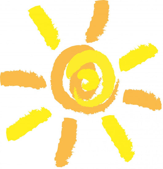 Cute Pastel Sun Wall Decal