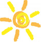 Cute Pastel Sun Wall Decal