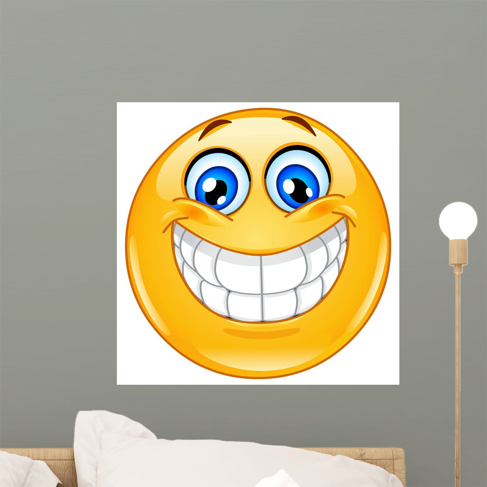Big Smile Emoticon – Wallmonkeys, image size:1000x1000