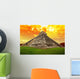 Amazing sky over Kukulkan pyramid in Chichen Itza, Mexico Wall Mural