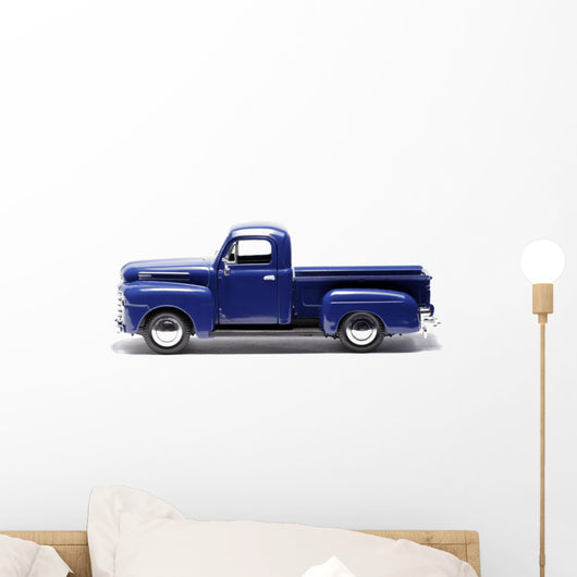 Blue Toy Car, Pick-Up Truck Wall Decal