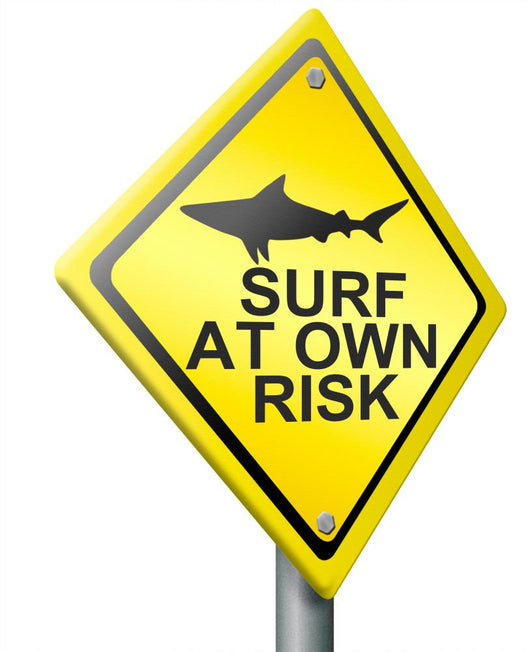 Surf Own Risk Wall Decal