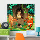Animals Wood Vector Illustration