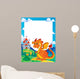 Fairy tale theme frame 3 Wall Mural