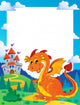 Fairy tale theme frame 3 Wall Mural