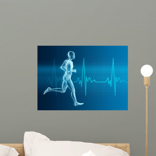Running Man Silhouette with