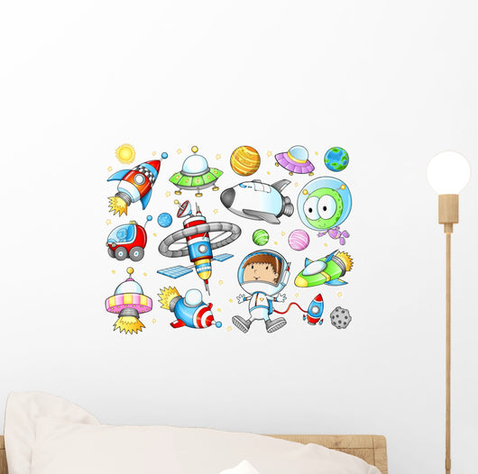 Outer Space Spaceships and