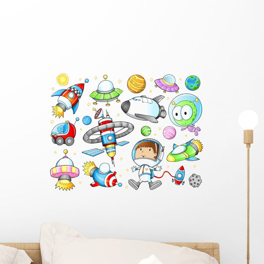 Outer Space Spaceships and