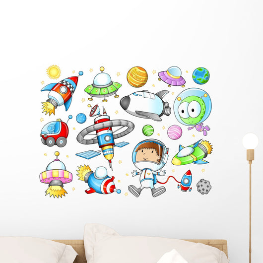 Outer Space Spaceships and