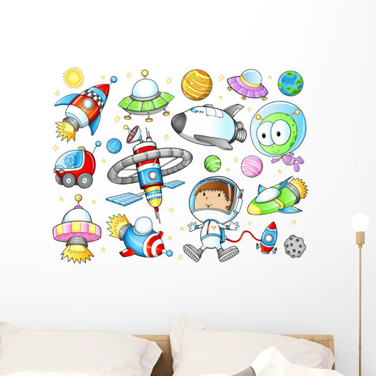 Outer Space Spaceships and