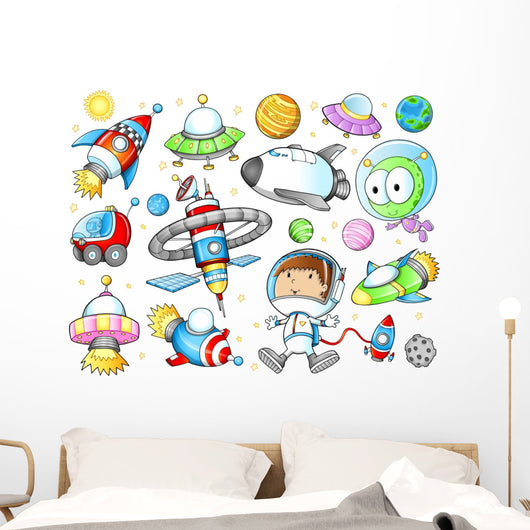 Outer Space Spaceships and