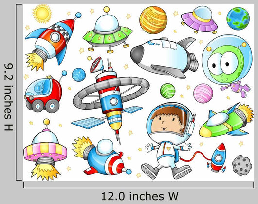 Outer Space Spaceships and