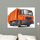 Orange Garbage Truck