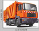 Orange Garbage Truck