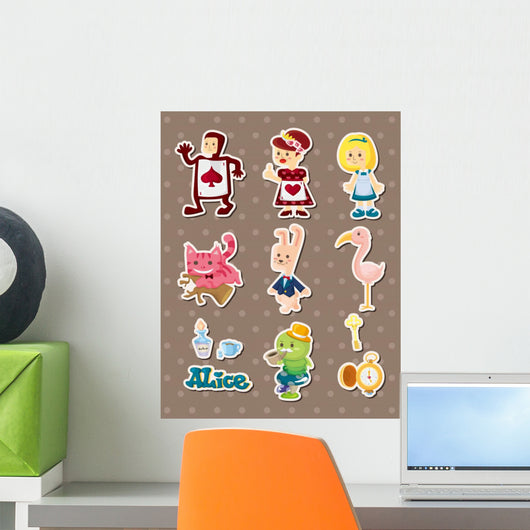 Alice in Wonderland stickers Wall Decal