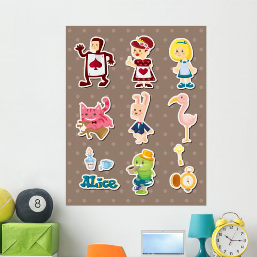 Alice in Wonderland stickers Wall Decal