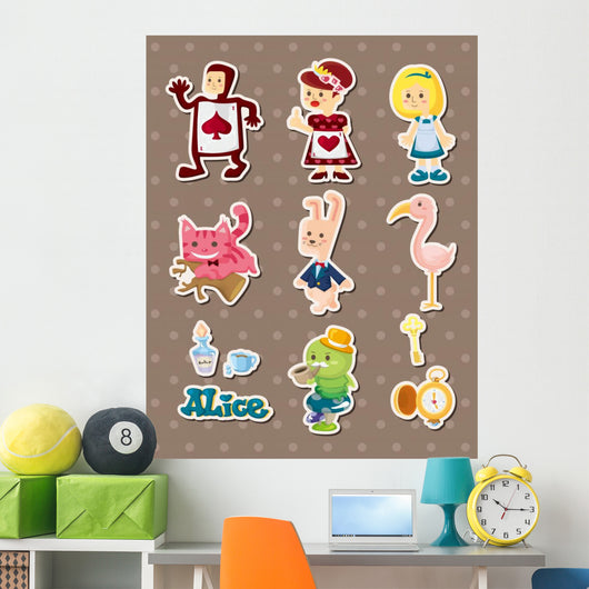 Alice in Wonderland stickers Wall Decal