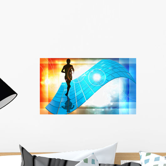 Running Wall Mural