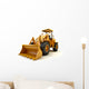 Front end loader isolated on white Wall Decal