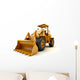 Front end loader isolated on white Wall Decal