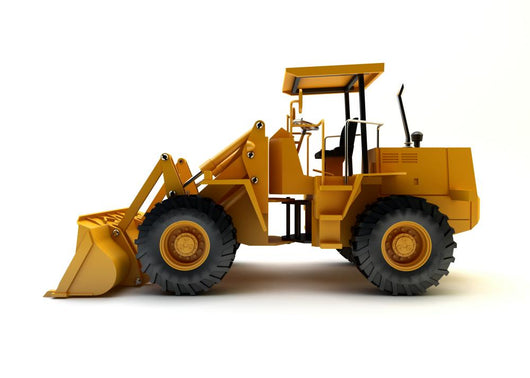 Front End Loader White Wall Decal