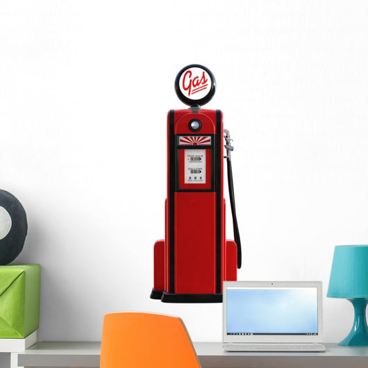 1950s Gas Pump Wall Decal