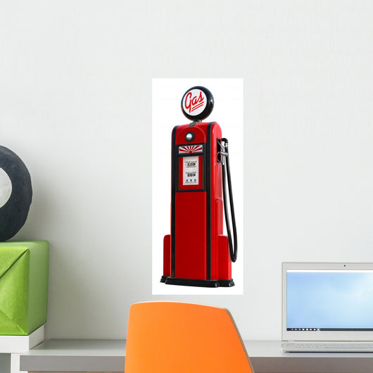 1950s Gas Pump Wall Mural