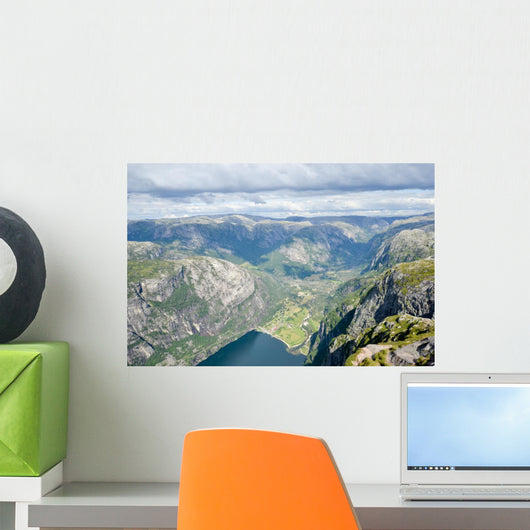 Hike to Kjerag Norway Wall Mural