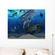 Shipwreck Illustration Wall Mural