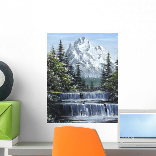 Mountain Waterfalls Wall Mural