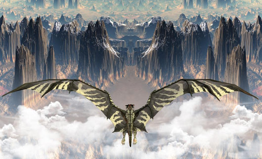 Fantasy Land with Dragon