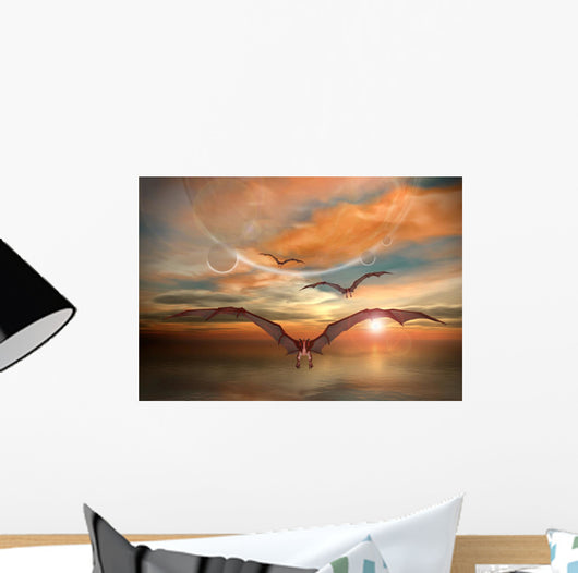 Fantasy Scene with Flying