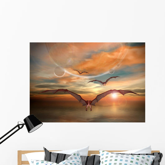 Fantasy Scene with Flying