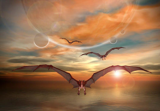Fantasy Scene with Flying