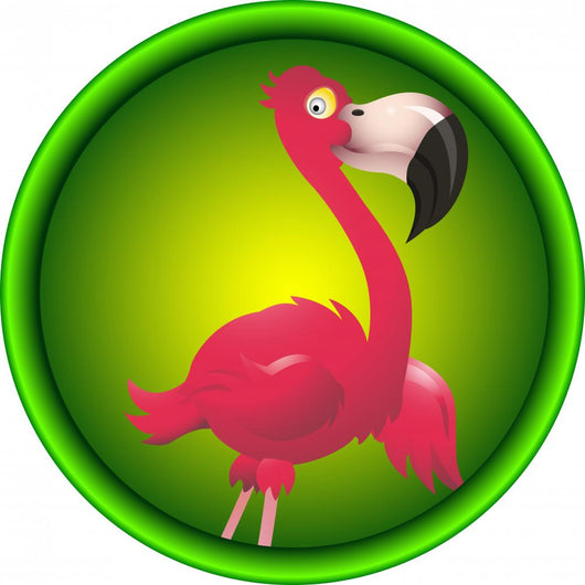 Cute Flamingo Wall Decal
