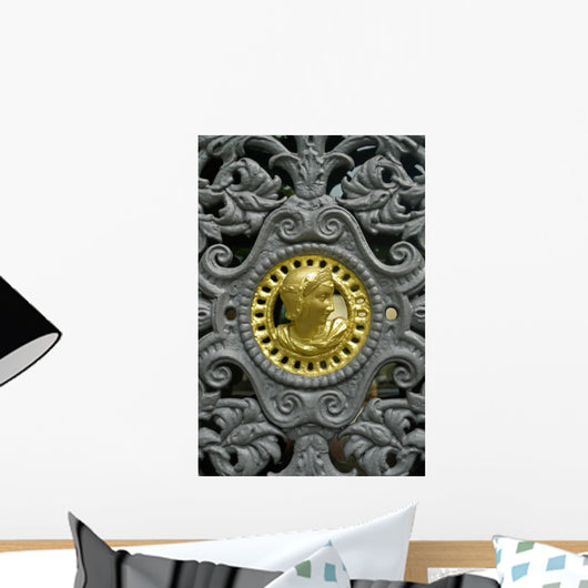 Door Decorative Iron Wrought Wall Mural