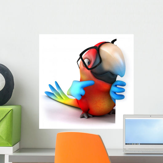 Fun Parrot Wall Decal