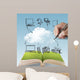 open book of cloud network Wall Mural