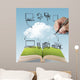 open book of cloud network Wall Mural